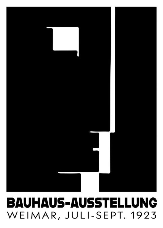 Herbert Bayer 'Bauhaus Ausstellung' Black and White Poster