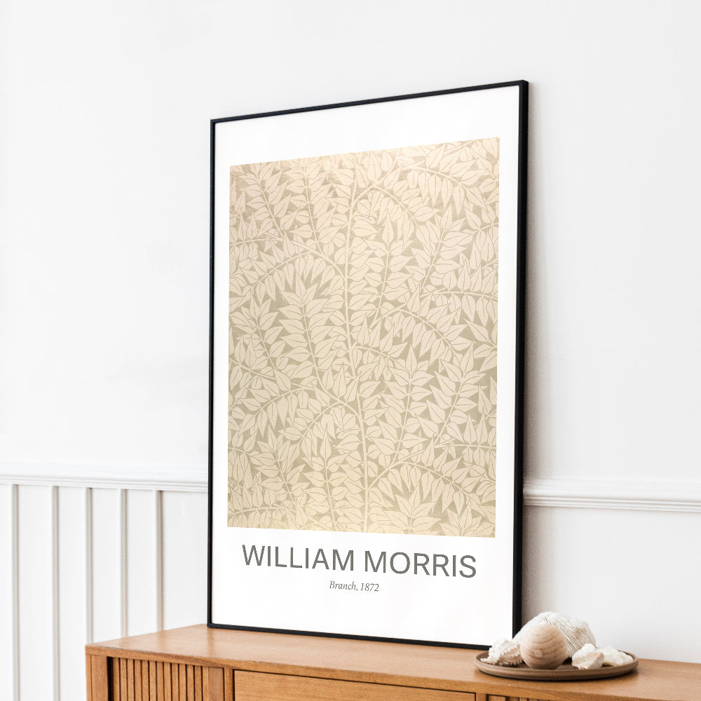 William Morris Neutral 'Branch' Print