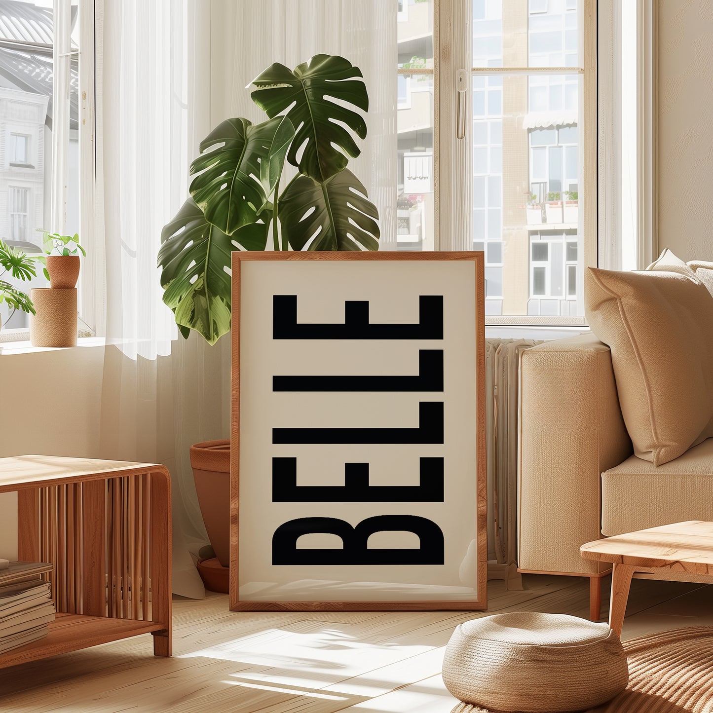 Belle Typography Poster