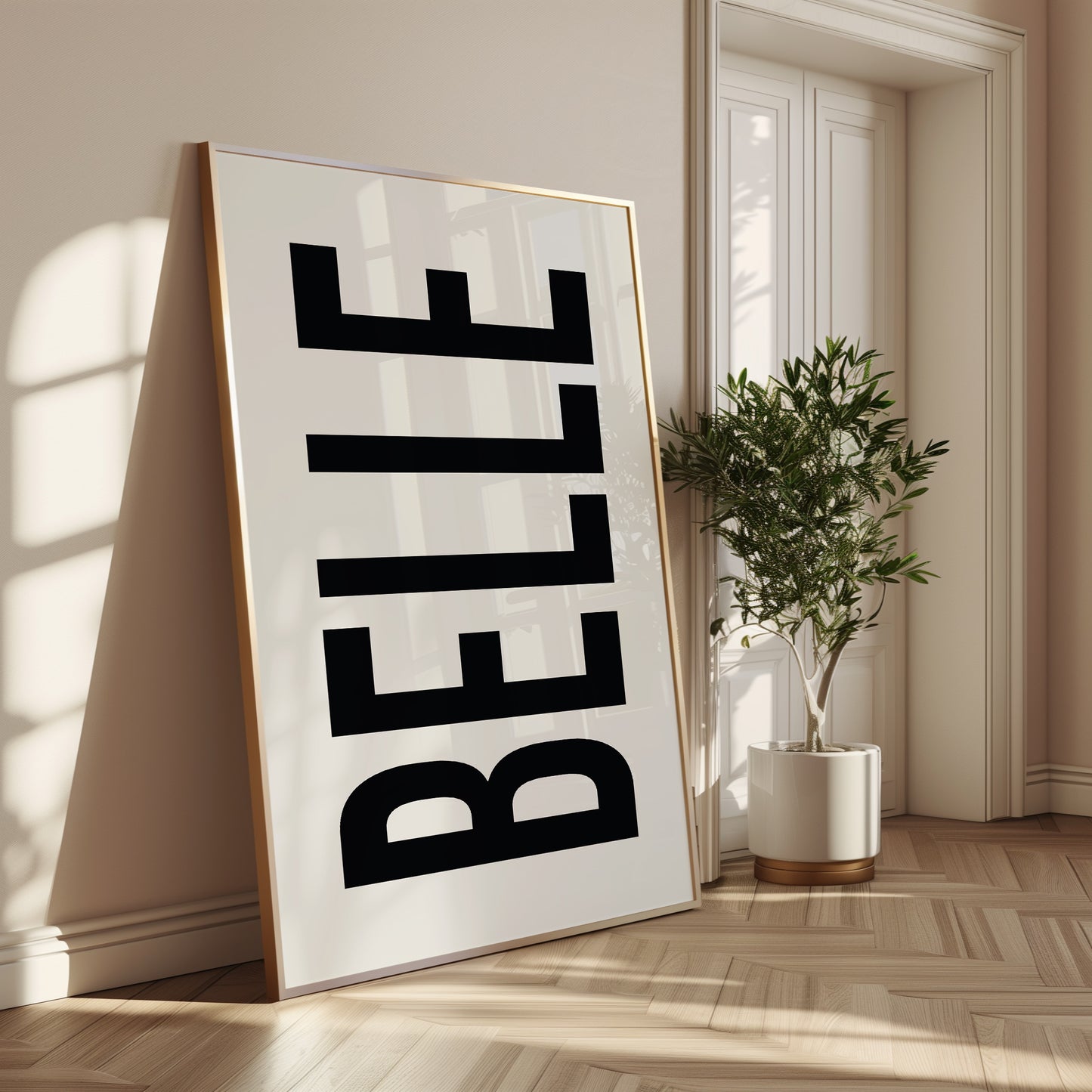 Belle Typography Poster