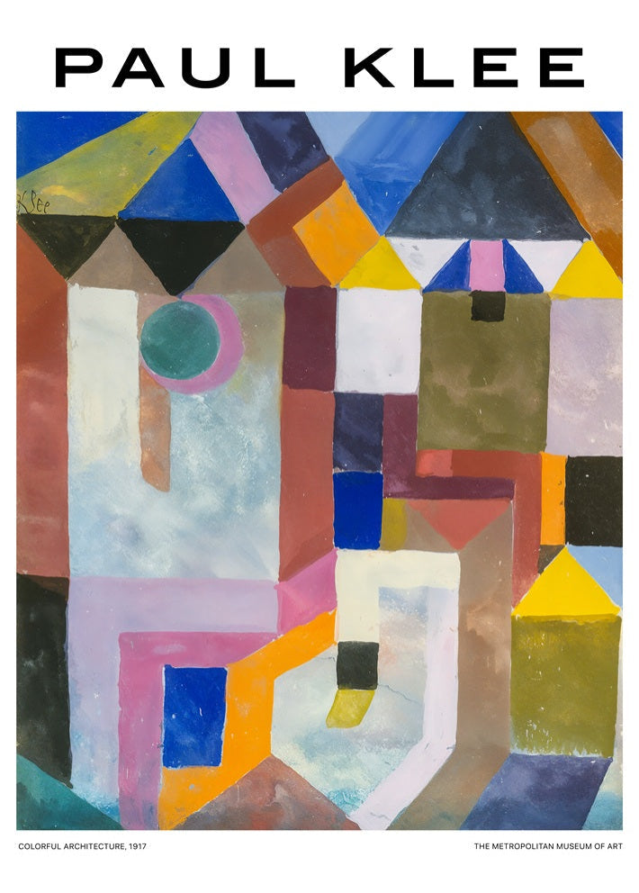 Paul Klee 'Colorful Architecture' Print
