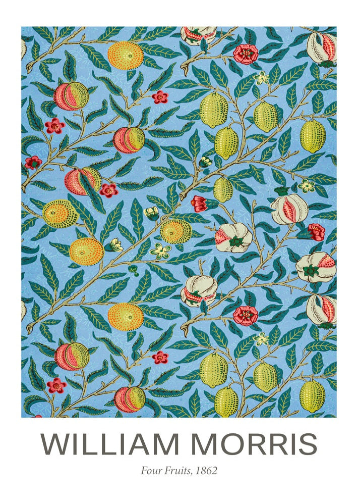 William Morris 'Four Fruits' Print