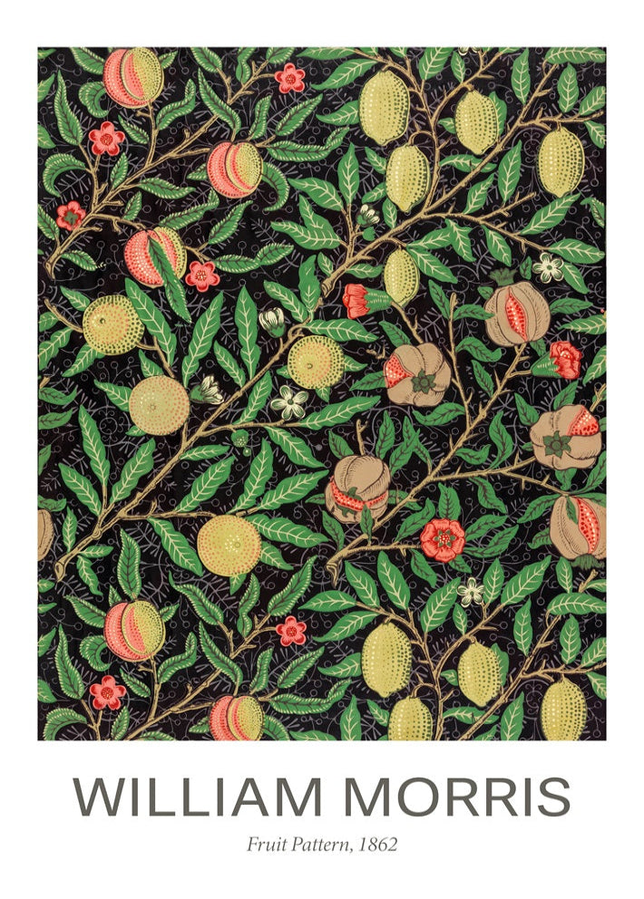 William Morris 'Fruit' Pattern Print