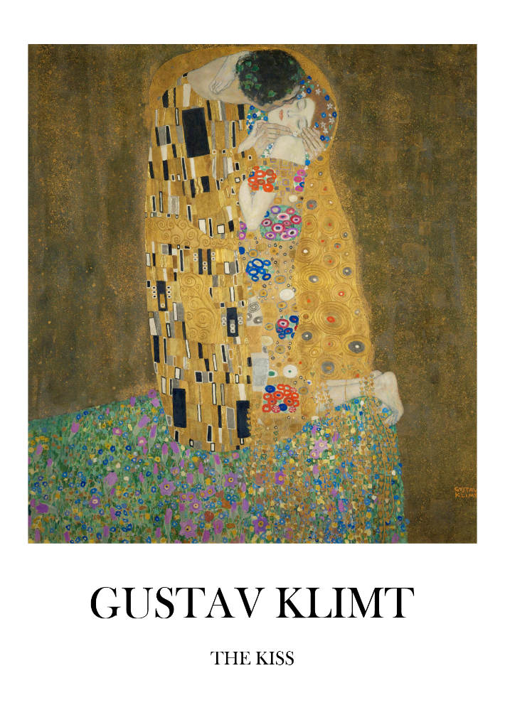 Gustav Klimt 'The Kiss' Exhibition Poster