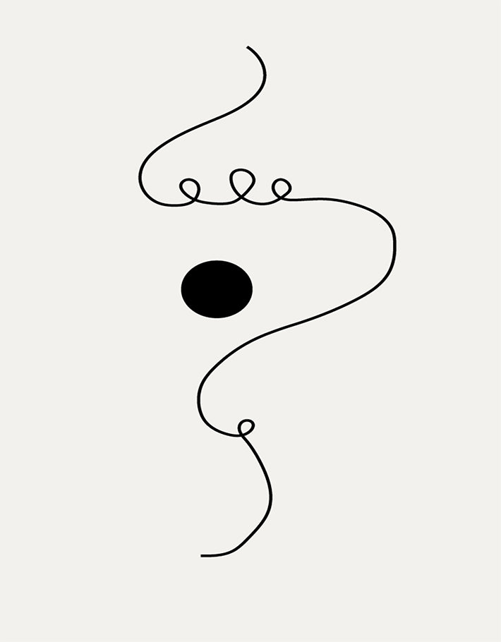 Kandinsky Abstract Line Art 'Point and Line to Plane' Print