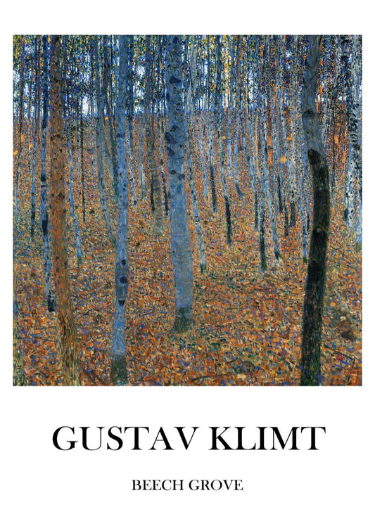 Gustav Klimt 'Beech Grove' Exhibition Poster