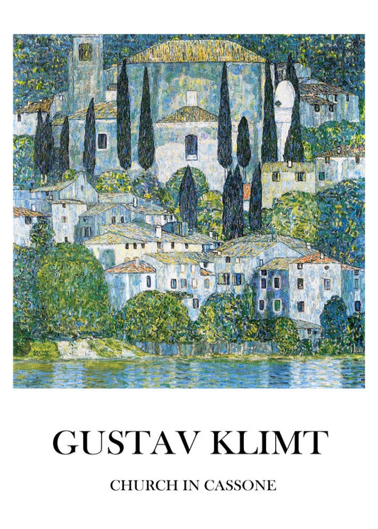 Gustav Klimt 'Church in Cassone'  Exibition Poster