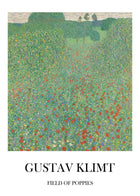 Gustav Klimt 'Field of Poppies' Exhibition Poster