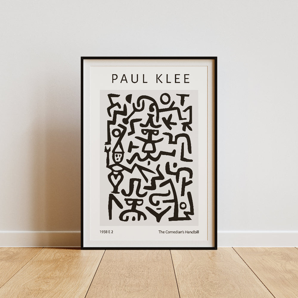 Paul Klee Comedian's Handbill Print