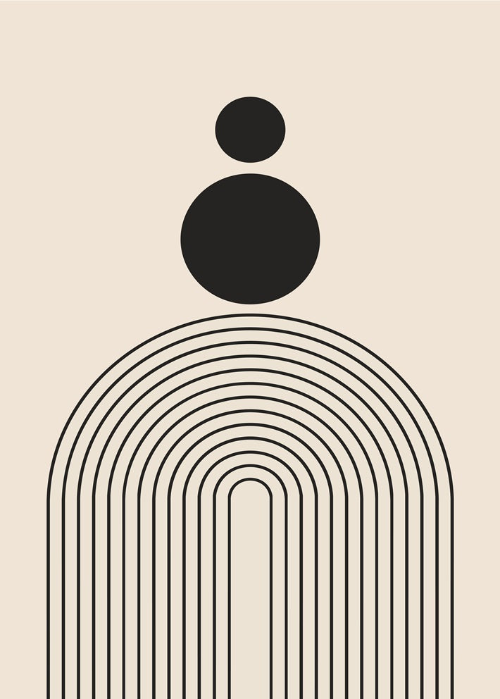 Mid-Century Modern Line Print No. 4