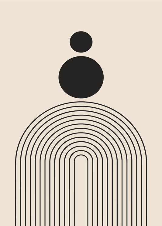 Mid-Century Modern Line Print No. 4