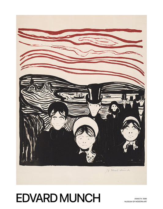 Edvard Munch Anxiety Poster