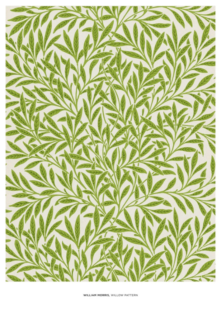 William Morris Green Willow Pattern Art Print