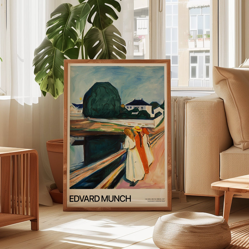 Edvard Munch The Girls on the Bridge Print