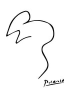 Picasso Mouse Line Art Illustration
