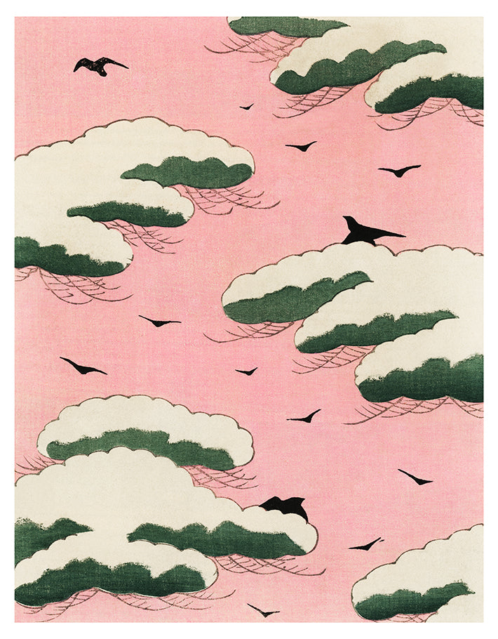 Pink Sky Clouds Art Print