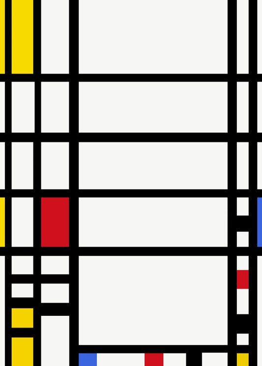 Mondrian 'Trafalgar Square' Geometric Poster