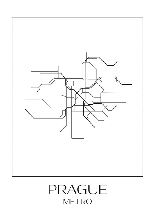Prague Metro Map