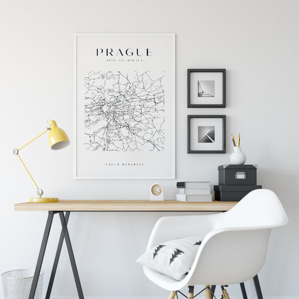 Prague Map Print