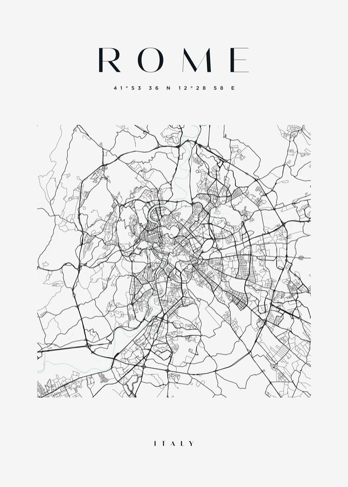 Rome Map Print – MinimalType
