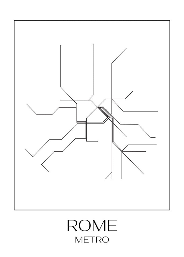 Rome Metro Map MinimalType rome-metro-map-minimaltype