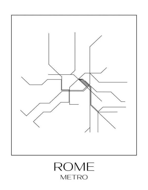 Rome Metro Map – MinimalType