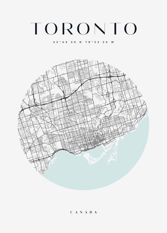 Toronto Circle Map Print