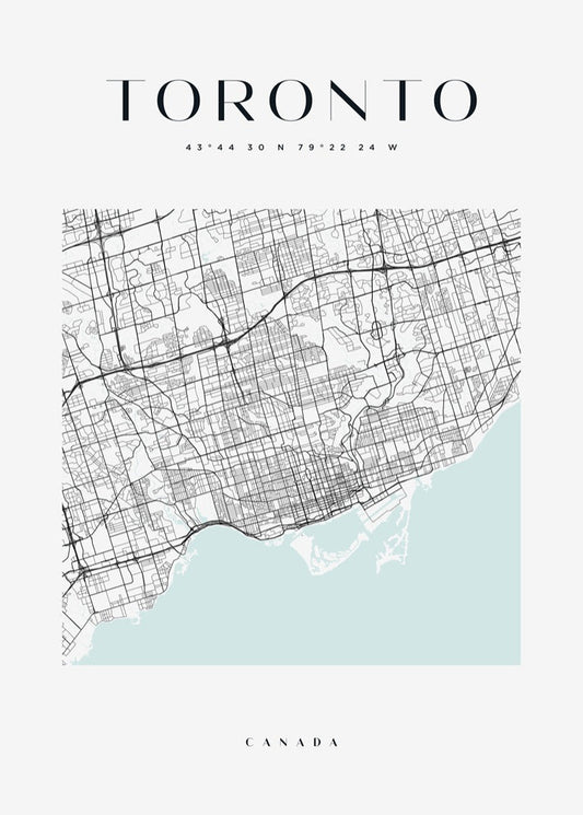Toronto Map Print