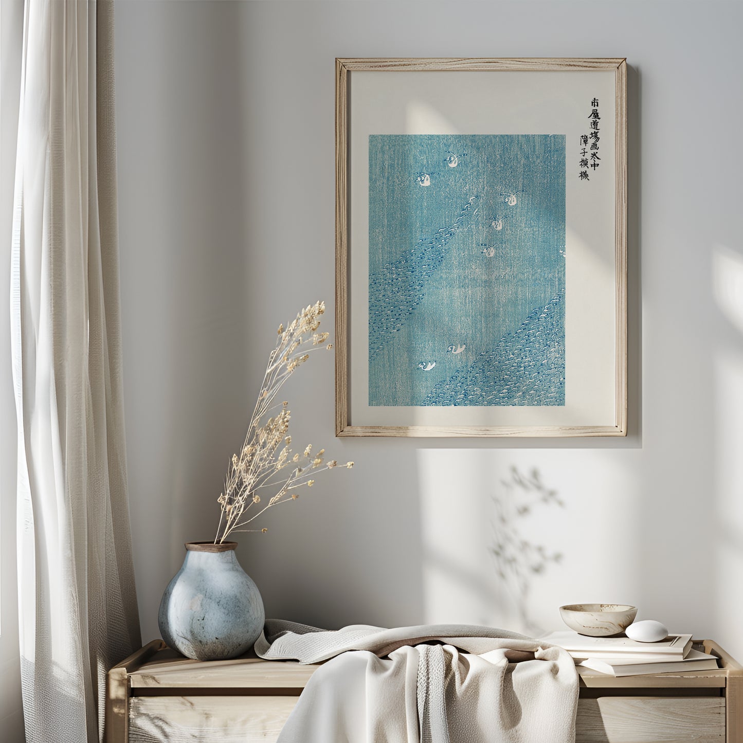 Taguchi Tomoki Japanese Art Print in Blue