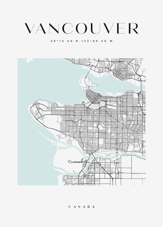 Vancouver Map Print