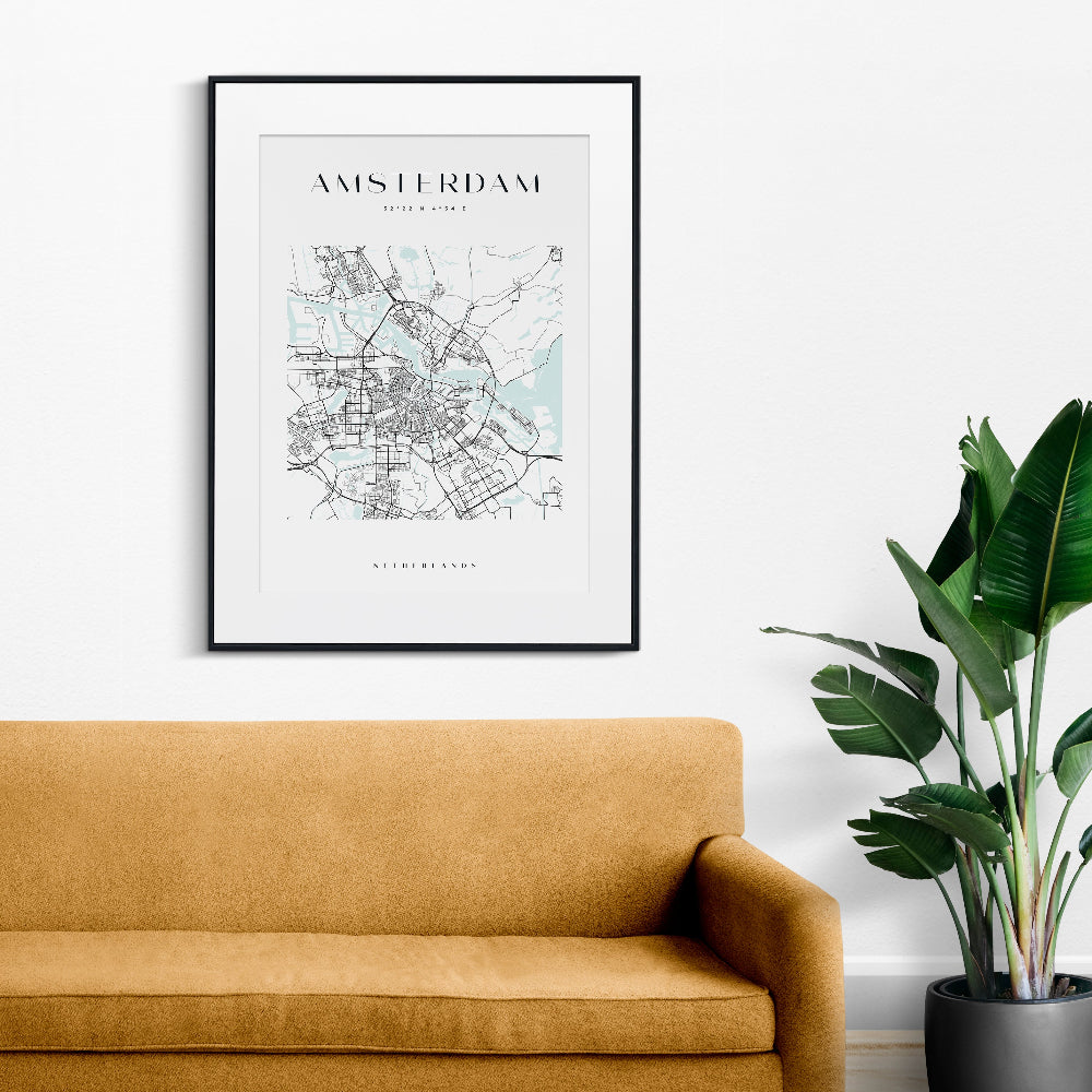 Amsterdam Map Print