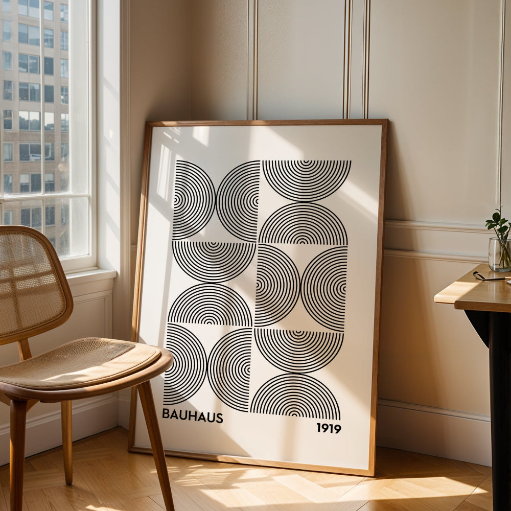 Bauhaus Black and White No. 1 Art Print