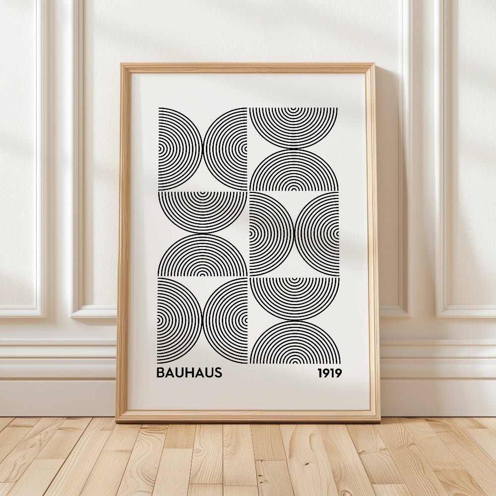 Bauhaus Black and White No. 1 Art Print