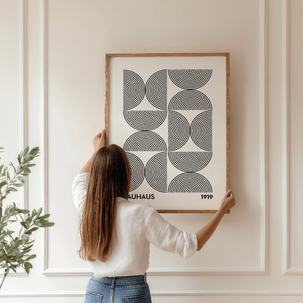 Bauhaus Black and White No. 1 Art Print
