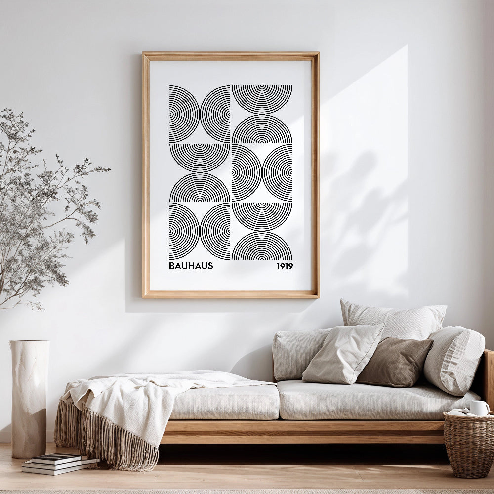 Bauhaus Black and White No. 1 Art Print