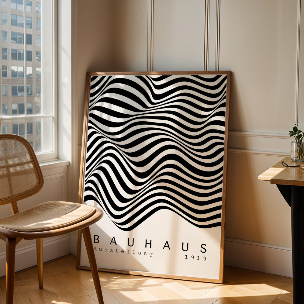 Bauhaus Black and White No. 3 Art Print