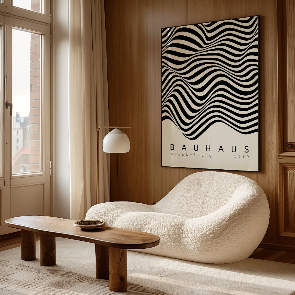 Bauhaus Black and White No. 3 Art Print