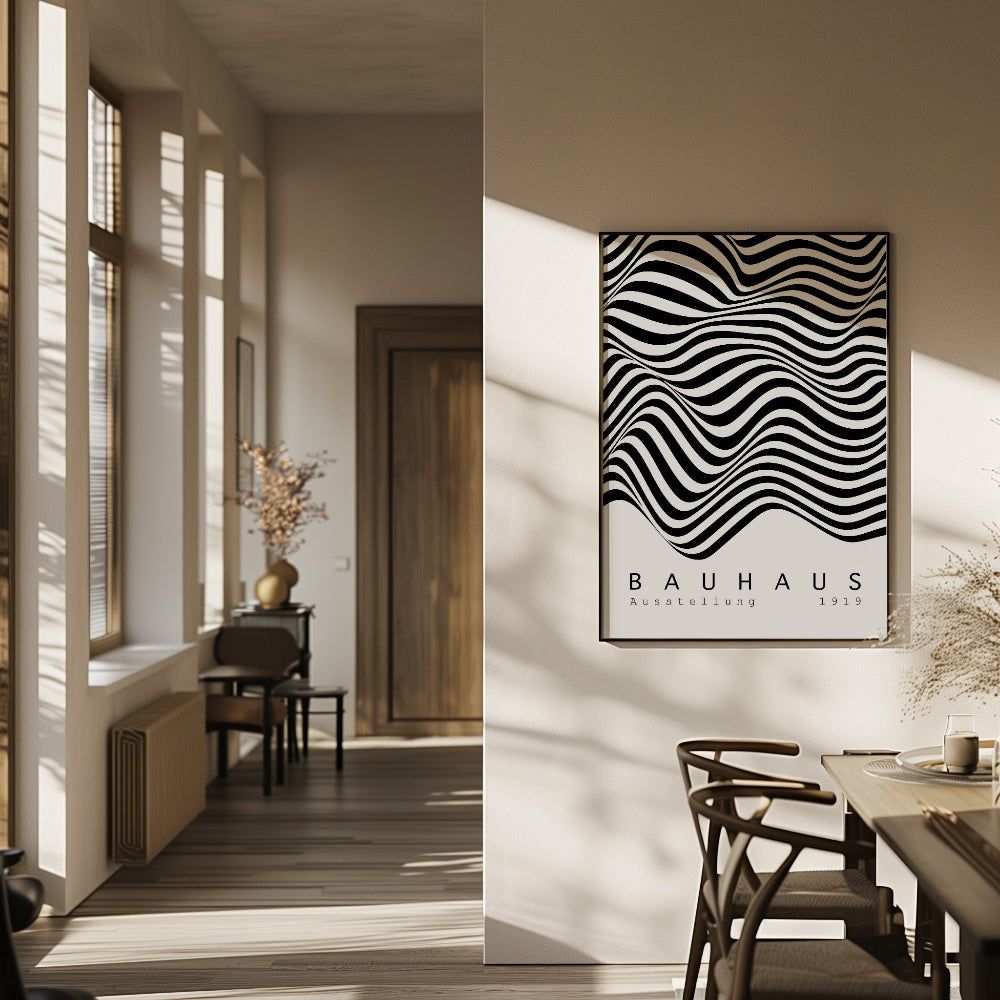 Bauhaus Black and White No. 3 Art Print
