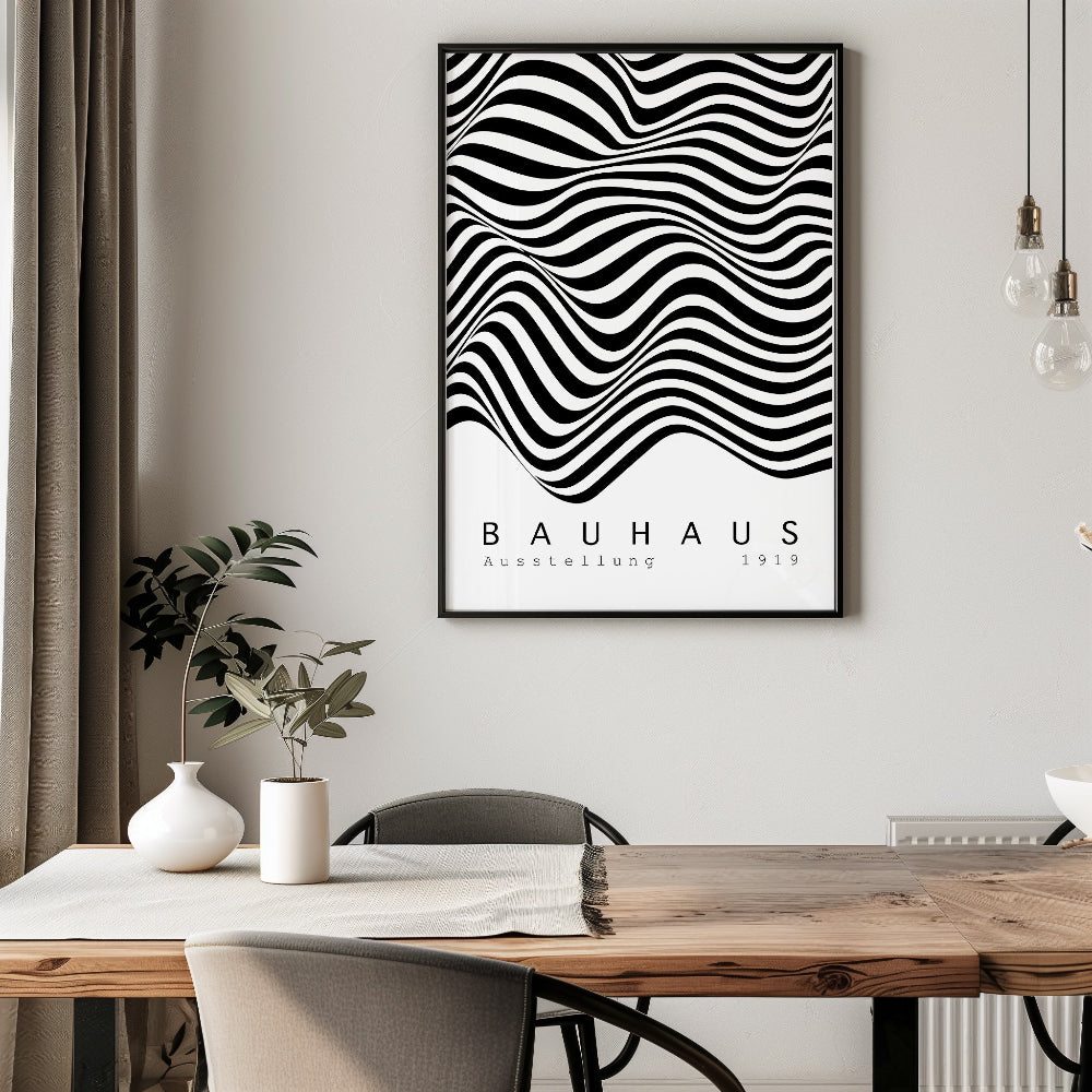 Bauhaus Black and White No. 3 Art Print