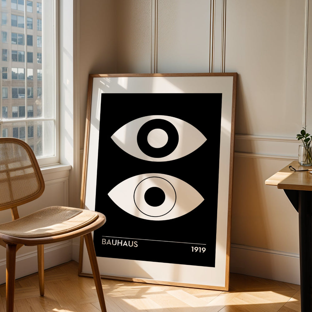 Bauhaus White and Black No. 4 Art Print