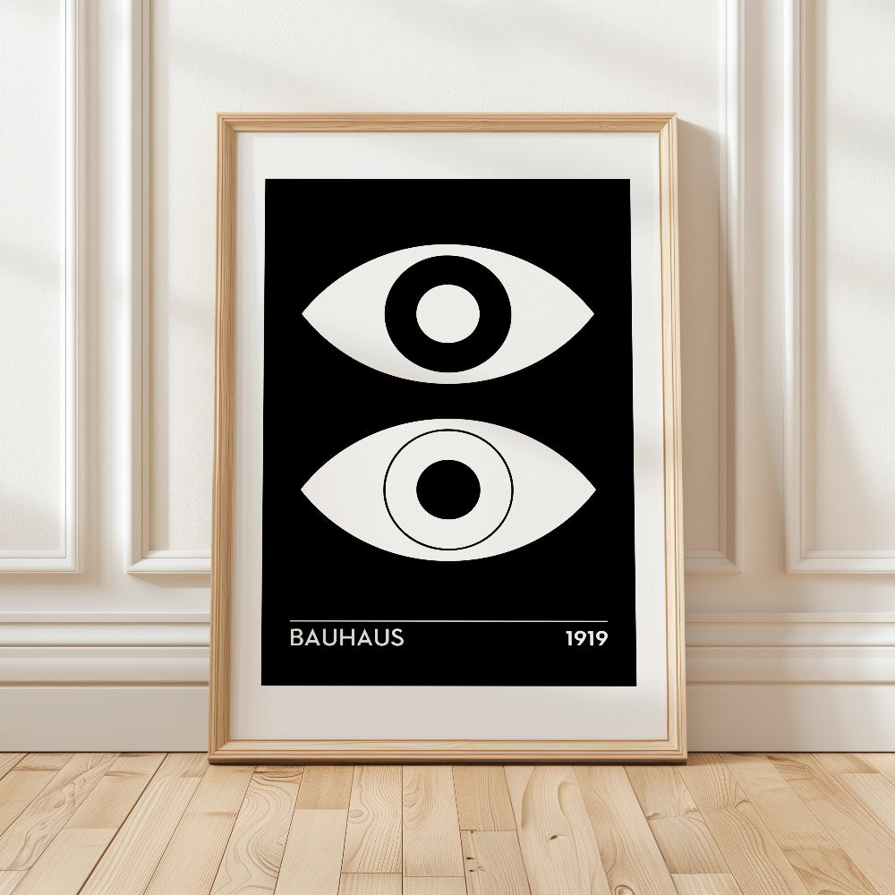 Bauhaus White and Black No. 4 Art Print