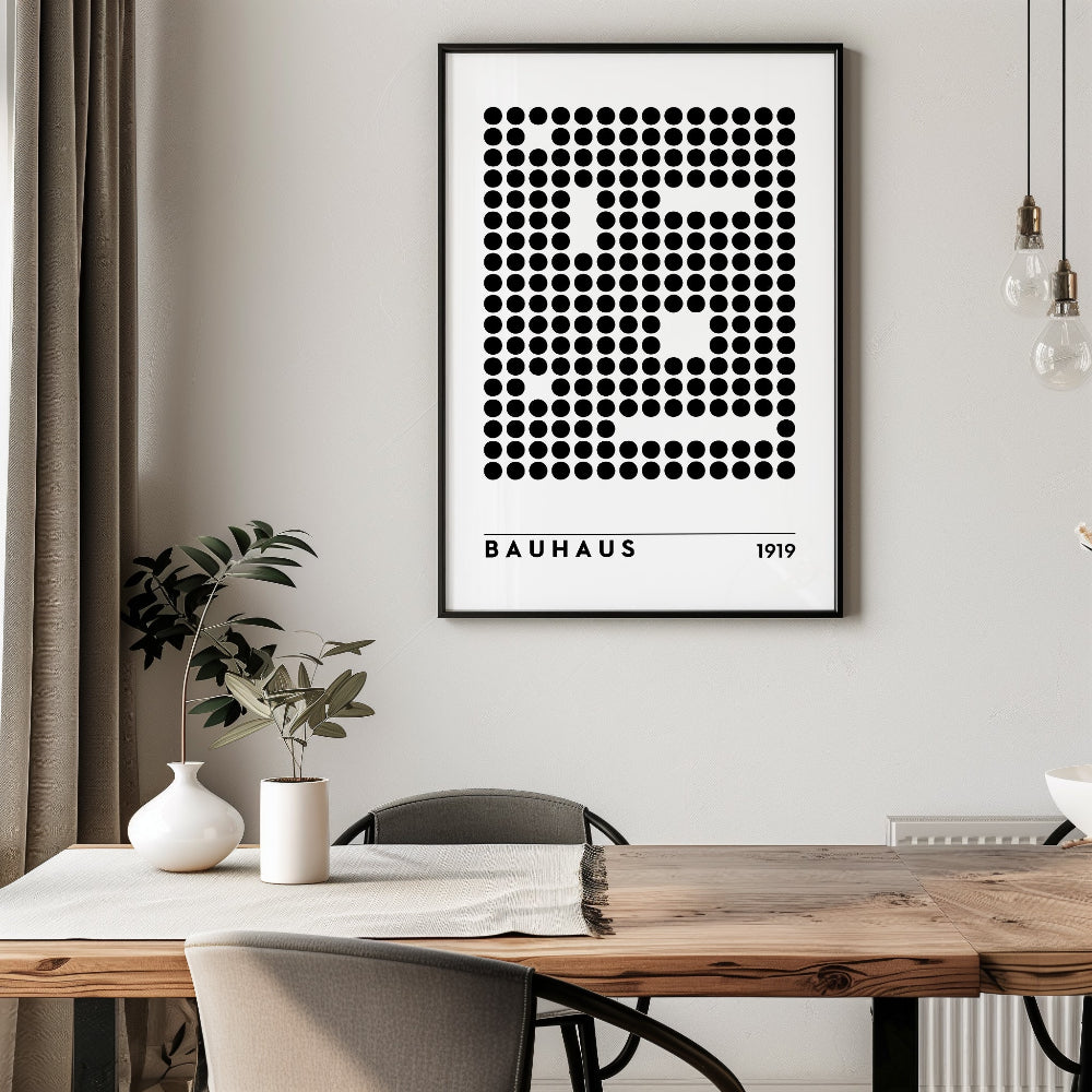 Bauhaus Black and White No. 5 Art Print