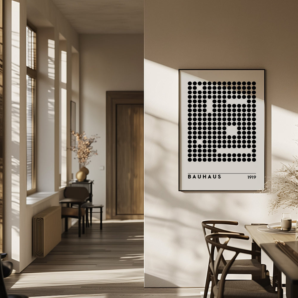 Bauhaus Black and White No. 5 Art Print