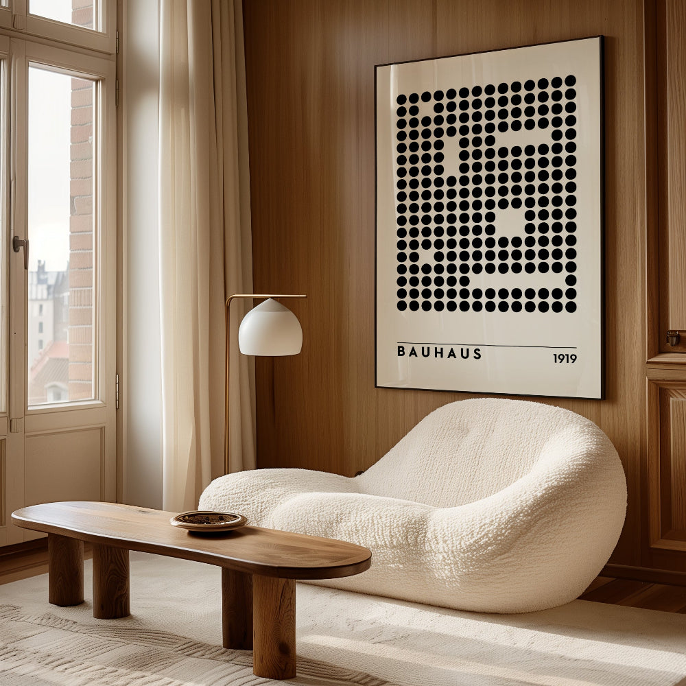 Bauhaus Black and White No. 5 Art Print