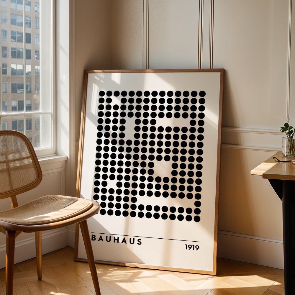 Bauhaus Black and White No. 5 Art Print