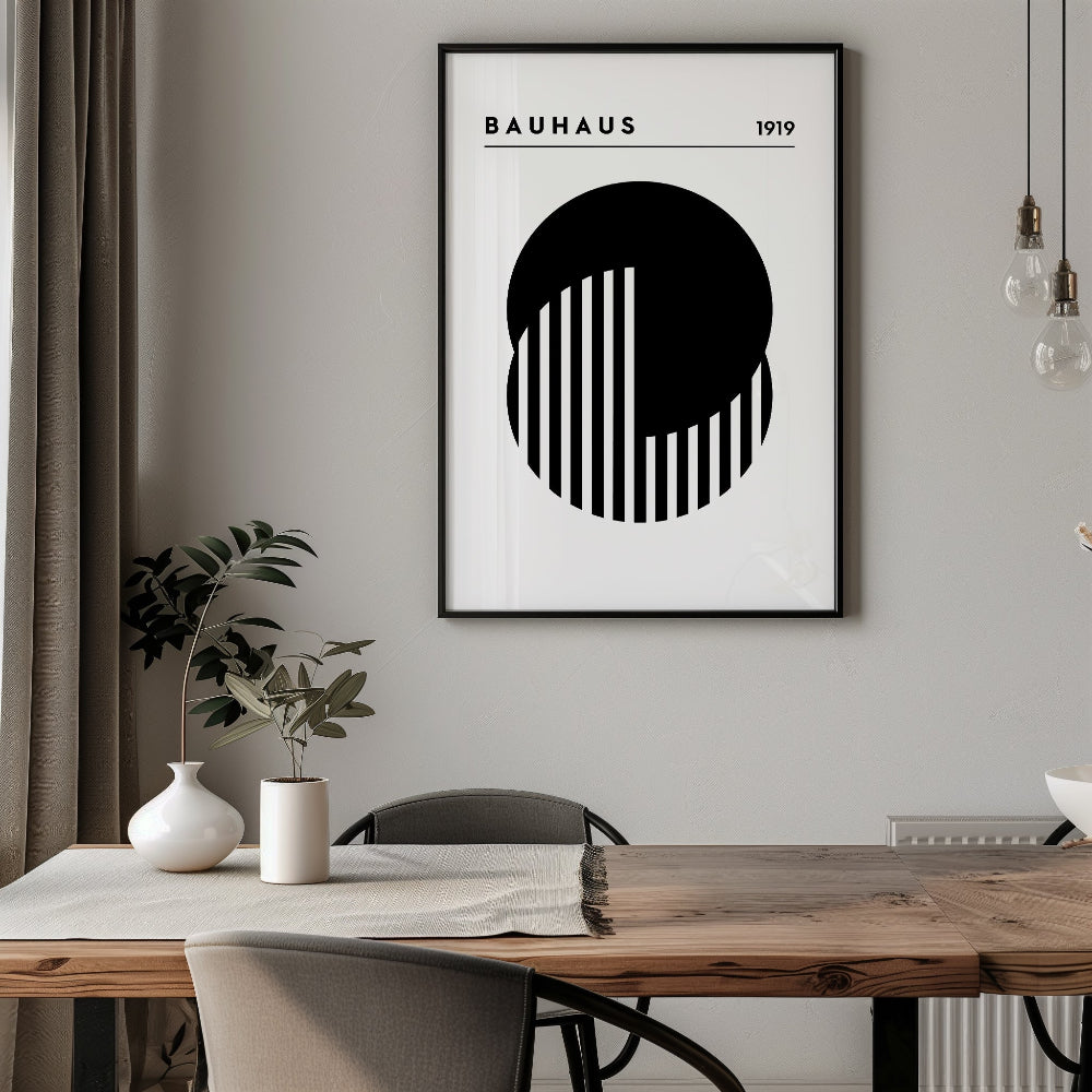 Bauhaus Black and White No. 6 Art Print