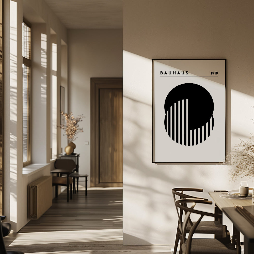 Bauhaus Black and White No. 6 Art Print