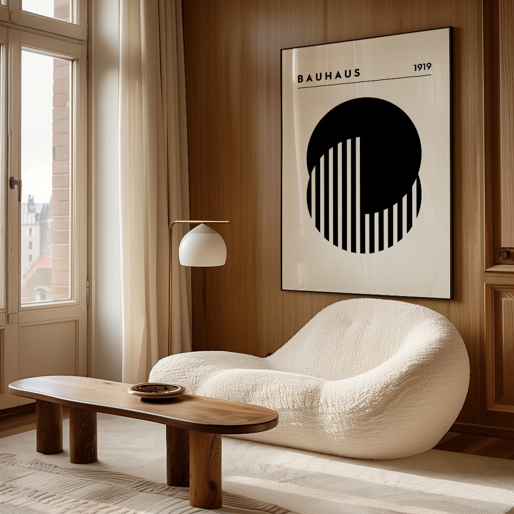 Bauhaus Black and White No. 6 Art Print