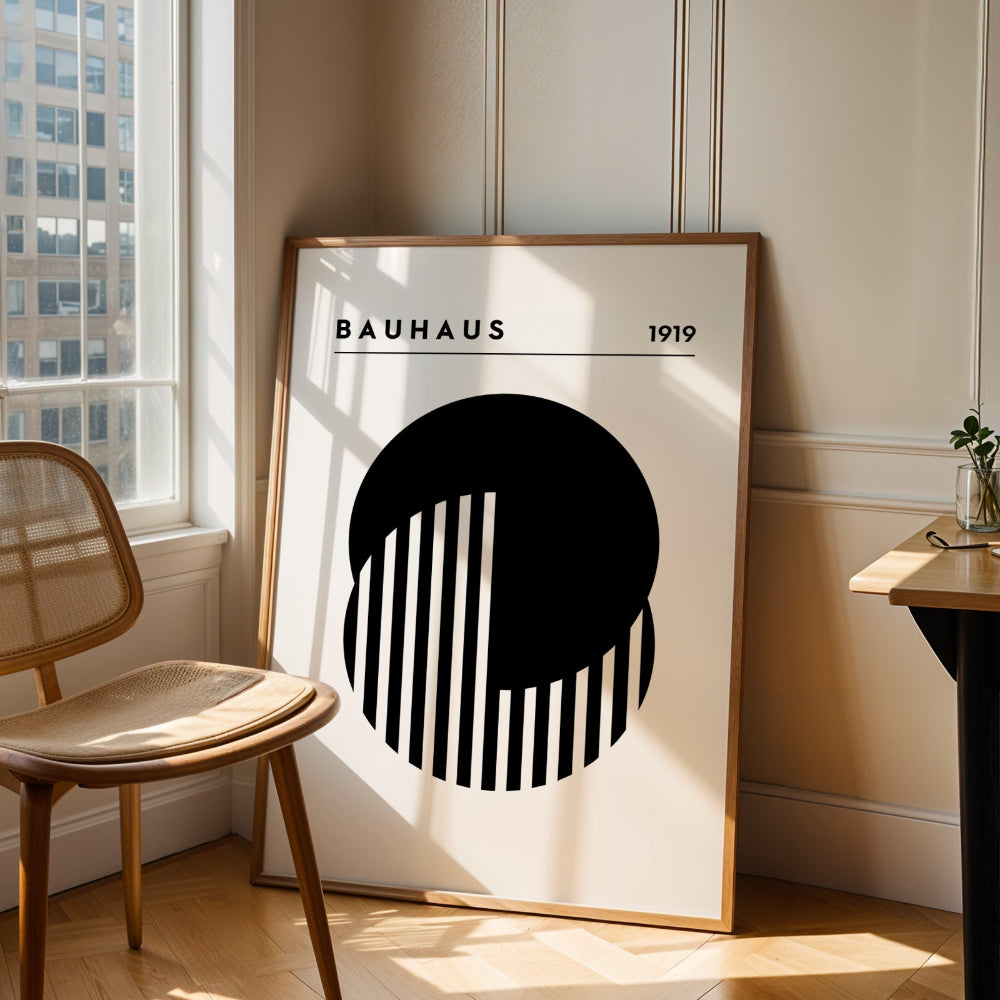 Bauhaus Black and White No. 6 Art Print