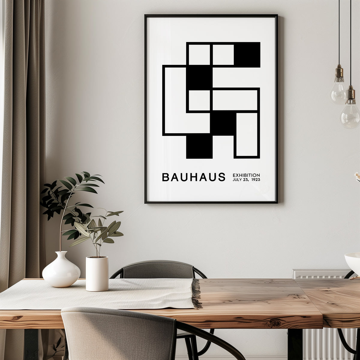 Bauhaus Black and White No. 7 Art Print